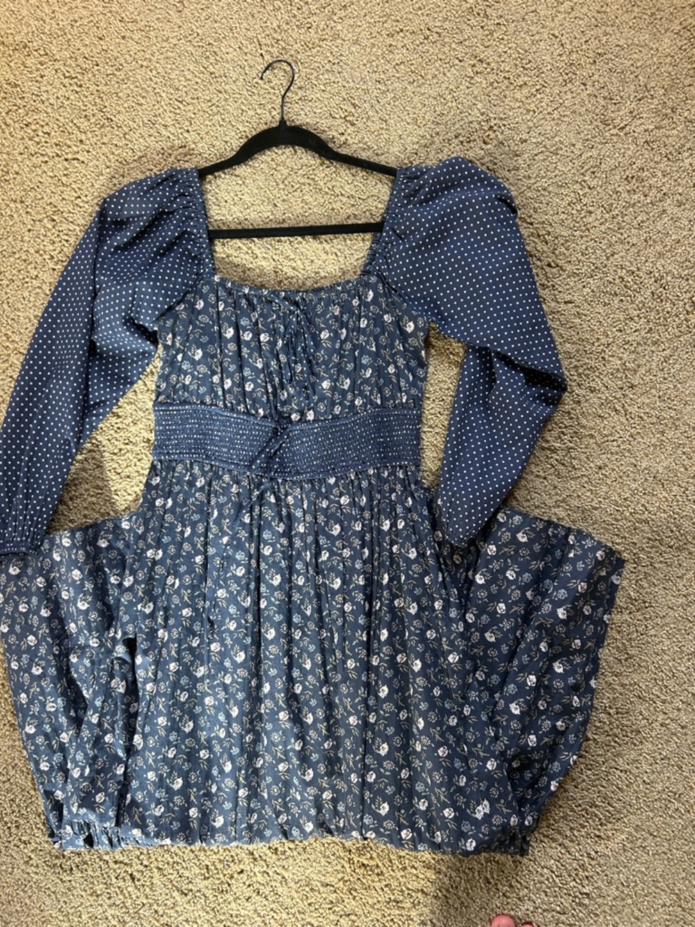 Christy Dawn Blue Floral Maxi Dress